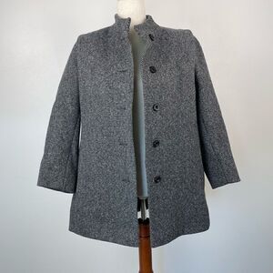 Vintage Pavilion Petite Gray Wool Jacket Size M EUC